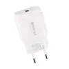 QC 3.0 Snabbladdningsväggladdare Adapter 18W USB Fast Charger US EU Plug för Samsung Xiaomi LG Mobile