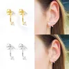 Stud Earrings Zircon Hook Ear Studs For Women Boho Piercing Fashion Jewelry Ins Same Earring Party Gifts