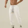 Pantalon pour homme, décontracté, Fitness, course, cordon de serrage, taille ample, couleur assortie, poche, Harem, survêtement d'entraînement, printemps
