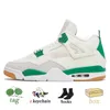 Nike Air Jordan 4 Off White Jordan 4s Retro أحذية كرة السلة 2022 الأشعة تحت الحمراء Jupman 4 4S  قبالة لامع الأسود القط ترافيس سكوتس المحكمة الأرجواني الرياضة رياضة جامعة