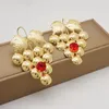 Baumelnde Ohrringe Mode Böhmen Traube Tropfen Afrikanische Frucht Gold Farbe Kupfer Für Frauen Hochzeit Party Geschenk