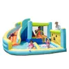 Jogos de slides aquáticos para crianças quintal com piscina de esportes infláveis ​​Toys Bounce House Waterslide Castle Combo Combo Outdoor Play Fun in Garden Backyard Pequenos Presentes