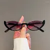 Lunettes de soleil petit demi-oeil de chat pour femmes, tendance, Vintage, composite, lunettes de styliste, lunettes de soleil