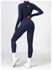 LL-6953 Women Jumpsuits Joga Outfits Długie rękaw w bliskim tanecznym kombinezonie długie spodnie oddychające legginsy Materiał gwintowy