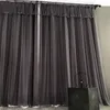 Curtain Dark Grey Double Blackout Top Skirt And Cloth Tulle Integrated Curtains For Living Room Bedroom Luxury Set Decoration