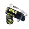 Novo 2 pçs led luz do carro destaque h1 largura lâmpada h3 lente invertendo luz à prova de nevoeiro branco k modificado farol do carro nevoeiro lamp-4014-42smd