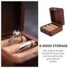 Jewelry Pouches Ring Box Holder Storage Proposal Wedding Case Engagement Wood Boxes Gift Wooden Container Organizer Tray Rings Bearer