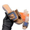 Pantoufles de créateurs femmes diapositives sandales de luxe chaussures de plage décontractées DESIGNERORIGINAL022