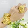 Colar brincos conjunto 18k banhado a ouro grandes jóias moda pulseira brinco anel itália acessórios de casamento luxo presente cobre