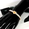 Bangle Cute Style Fashion Exquisite Clear Zircon Paved Love Heart Design For Women Bride Wedding Female Jewellery
