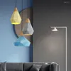 Lampy wiszące nowoczesny minimalistyczny projekt diamentowy żyrandol Nordic Macaron Absaż Kolniczka lampy LED LAME DOMOWE LICZBA ZAKŁADY RESTAURACJA