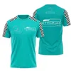 新しいレーシングTシャツ夏のチームカスタム付きの短袖ポロシャツ