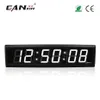 Ganxin2 – horloge murale LED 3 pouces, 6 chiffres, couleur blanche, minuterie LED, affichage 7 segments, compte à rebours avec télécommande, 198w
