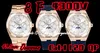 8F Luxury Men's Watch Overseas 4300V Perpetual Calender Watch 41,5mm Cal.1120 Automatisk kedja Up Mechanical Movement Moon Fas Display Day of the Week Gold White