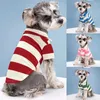 Hundkläder Summer Fasion Striped Pet T-shirt Classic Lovely Pullover Clothing Soft Breattable Shirt Clothes Suply