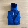 men trapstar jacket coat mens jackets down designer jacke winter Winter New Trapstar Deep Blue Cotton Coat Thickened Hat Detachable Jacket Versatile Couple St