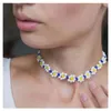 Choker Boho Daisy Flowers Beaded Set Colorful Charm Statement Clavicle Collar Necklace For Women Korean Vacation Jewelry