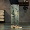 Herren Jeans Herbst Winter Vintage Lose Beiläufige Gerade Männer Trend Mode Hinzufügen Samt Allgleiches Harem Denim Hosen Männliche Dicke Hose