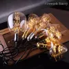 Firework stjärna retro glödlampa stjärnhjärta 3w super varm 2200k himmel lamp led edison dekorativa ljus sovrum