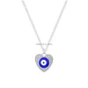 Colliers pendentif mauvais œil collier pour femmes turc bleu porte-clés Bracelet anneaux lunettes faites à la main charmes grec Mati Dhh7D