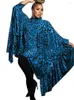 Vêtements ethniques Vêtements africains pour femmes Tops Dashiki Mode Automne Hiver Léopard Imprimer Châle Long Top Dames Afrique Chemise Robe