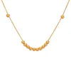 Kettingen 18k gouden ketting Chopin ketting Prijs Gele verkoop Pure Au750 Klein hanger cadeau voor vrouwen x0022