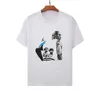 Summer T-shirt för män kvinnor andningsbara anti-krympkläder hiphop ny topp heta tshirt svart vit besättning hals kort ärm skjortor bomull casual kläder storlek m-2xl