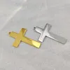 Charms 5 pz/lotto croce di fascino in acciaio inossidabile per gioielli che fanno forniture croci pendenti connettore accessori fai da te braccialetto