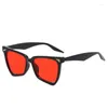 Óculos de sol 2023 Oversized Cat Eye Mulheres Moda Grande Quadro Quadrado Óculos de Sol para Homens Retro Trendy Cateye Eyewear