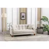 Living Room Furniture Selling Solid Color Sofa Easy Assemble 2 Seater Breathable Linen Stool Beige Drop Delivery Home Garden Dhv4Z