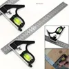 New 30CM Adjustable Combination Spirit Level Ruler Stainless Steel Aluminium Durable Adjustable Square Angle Ruler Mobile angle rule