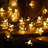 Autres fournitures de fête d'événement flocon de neige lumière LED décorations de noël pour la maison guirlande suspendue arbre décor ornement Navidad cadeau de noël année 230422
