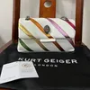 2023 nuevo Kurt G Rainbow Patchwork mujer monedero águila icono cabeza de pájaro en la solapa frontal articulado colorido bolso cruzado