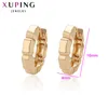 Hoopörhängen Huggie Xuping Fashion Earring Gold-Color Elegant Women Design Jewelry Mors dag gåva 96719Hoop Mill22