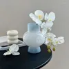 Vases Ancient Fenton Milk Jade Glass Vase High-value French Ins Living Room Flower Arrangement Decoration High-end Sense Ornaments