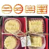 50Sets 4PC/Set Formy z ciasteczkami z dobrymi życzeniami do pieczenia śmieszne ciasteczka futery imprezowe zaopatrzenie w formę czekoladową