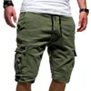 Herren-Shorts Herren-Shorts Grüne Cargo-Shorts Sommer-Bermudas Männliche Pattentaschen Jogger-Shorts Lässige Arbeitsarmee Taktische Bermudas 230424