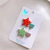 Hair Accessories Cute Girl Simple Pins Colored Dot Pentacle Candy Stars Clips For Children Fashion