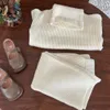 Conjuntos de roupas bebê menina menino algodão malha com nervuras conjunto camisola calça 2pcs infantil criança criança malhas terno outono 1 10y 231123