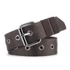 Ceintures 3.8cm Toile extérieure Ceinture pour hommes Tissé Alliage Boucle Boucle Sport Salopette pour hommes en gros