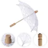 Parapluies Cotton Umbrella Mariage Broderie Parasol Tenues d'été Toys Princess Lace