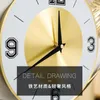 Настенные часы 3D Большие часы механизм роскошный металл золотой большой размер современный дизайн mecanismo revoj