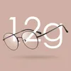 Solglasögonramar Yimaruili Ultralight Fashion Highquality Alloy Big Retro Round Optical Recept Glasses Frame Men and Women 80053 231123