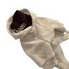 Vêtements pour chiens automne et hiver nouvelle marque de mode pour animaux de compagnie pull en peluche Schnauzer ours en peluche gris sweat à capuche blanc vêtements pour chats