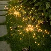 Solar Fireworks Lights Outdoor Waterproof Waterproof LED Copper Drut Lampy podłogowe Dekoracja ogrodu Ogród Ogród otoczkowy