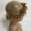 Remplacement des cheveux humains vierges malaisien 15 mm Couleur blonde 27 # perruque complète de peau Pu Full pour femme noire