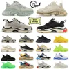 Triple S Sneaker Designer de luxe Chaussures de course hommes femmes noir blanc rose rouge fluorescent vert vert jaune élevé entraîneur de plate-forme pour hommes