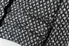 2024 Spring Black Rhombus Plaid Tweed Kurtka długi rękaw V Neck Classic Jackets Płaszcz Krótka warstwa Y3O282376