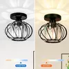 Taklampor Industrial Semi Flush Mount Light - Mini Crystal Fixture Moderna fixturer E26