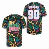 Moive 25 Zack Morris Film Baseball Jersey Saved By the Bell Cooperstown College Vintage Pullover Team Cool Base Pure Cotton University Retro Breathable HipHop